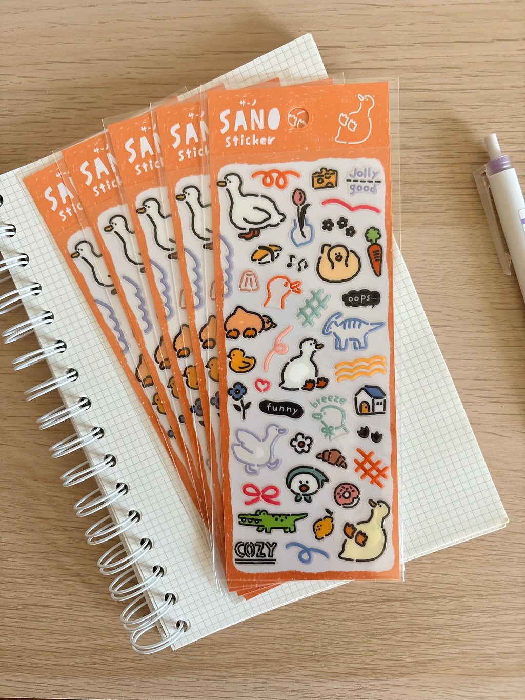 Sano Duck Sticker Sheet - Mind Wave