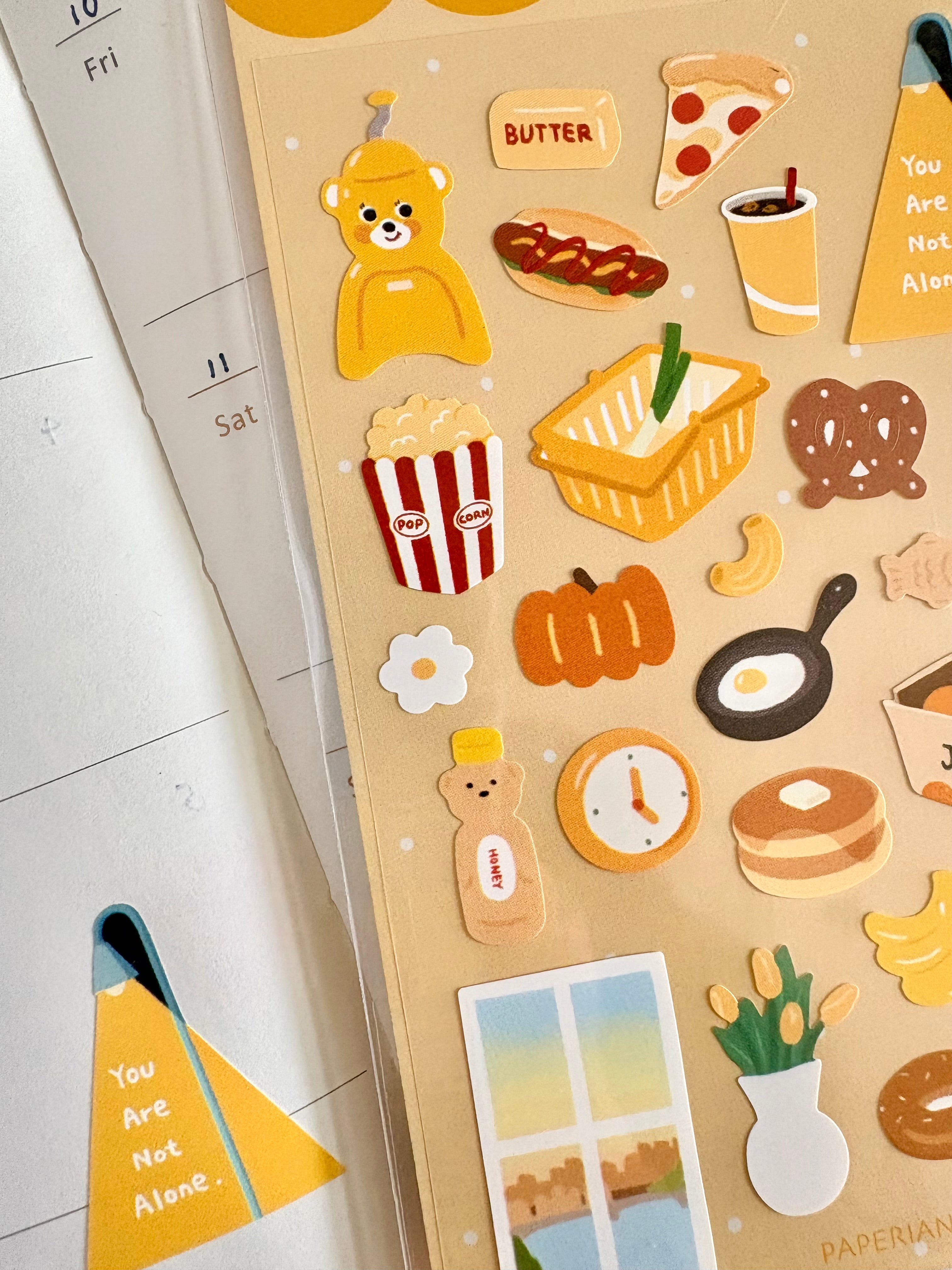 My Colorful Days Yellow Sticker Sheet - Paperian