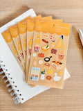 My Colorful Days Yellow Sticker Sheet - Paperian