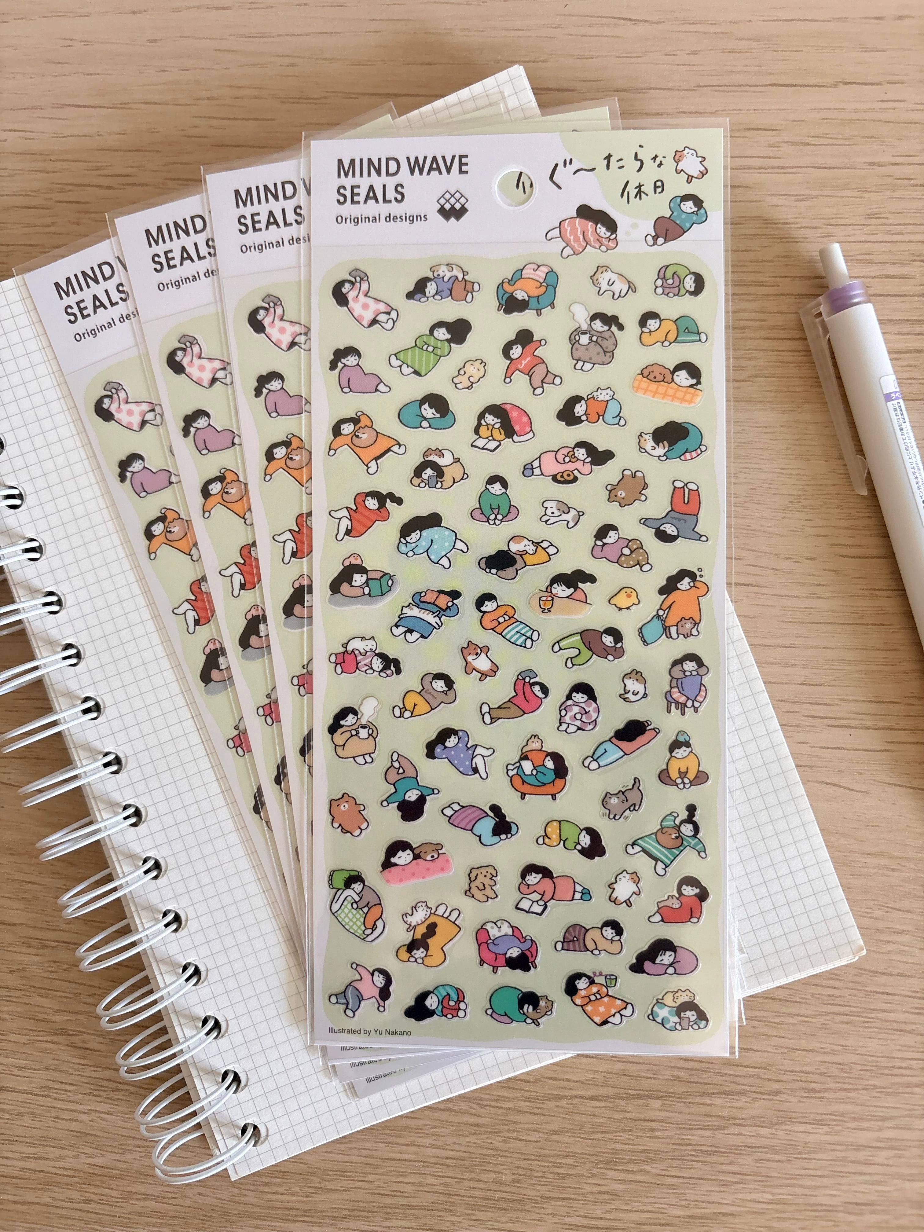 Lazy Holiday Sticker Sheet - Mind Wave