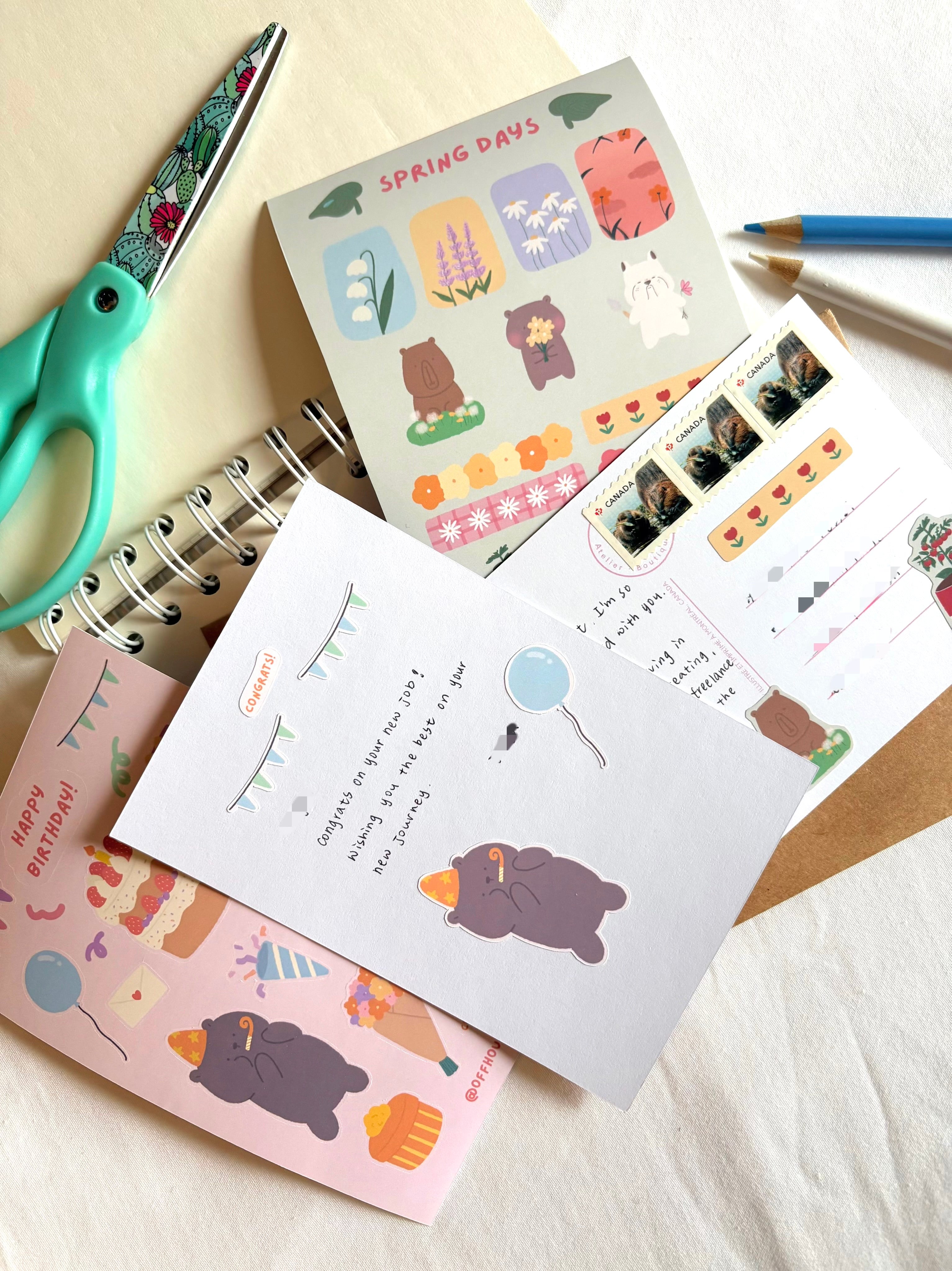 Happy Birthday Sticker Sheet — Off Hours Ink